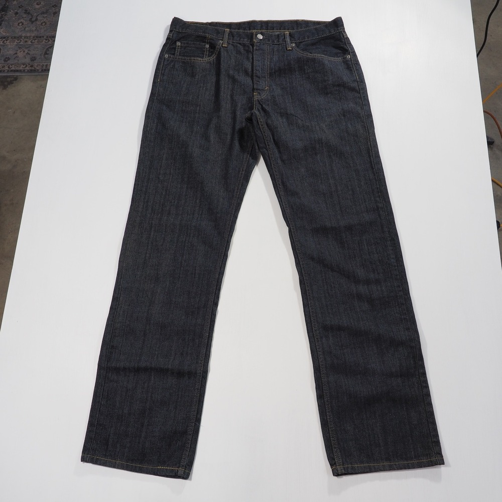 Levis 559 Jeans Mens 38x36 559 Dark Indigo Blue Denim Relaxed Straight Casual